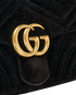 Small GG Marmont, &pound;520, Handbags, Black, Velvet, Other view